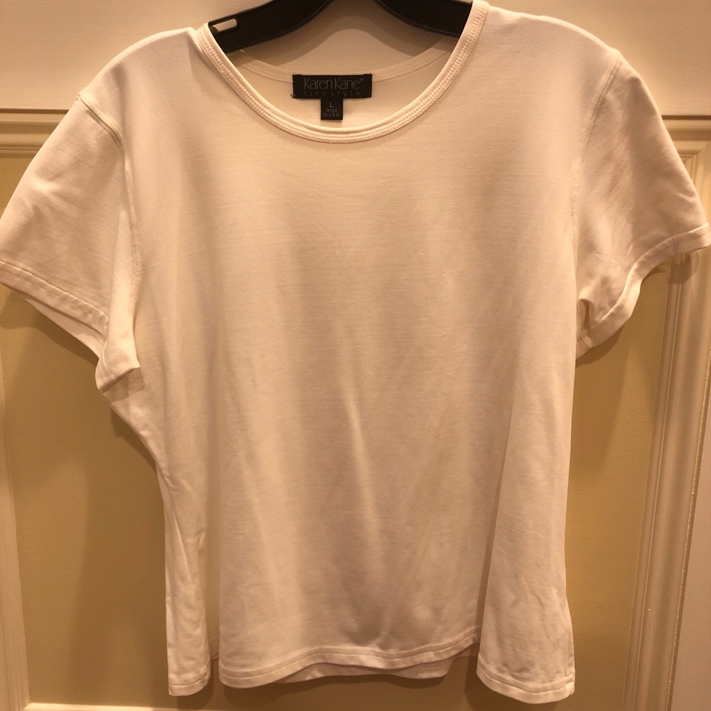 KAREN KANE lifestyle shortsleeve shirt, Size Large